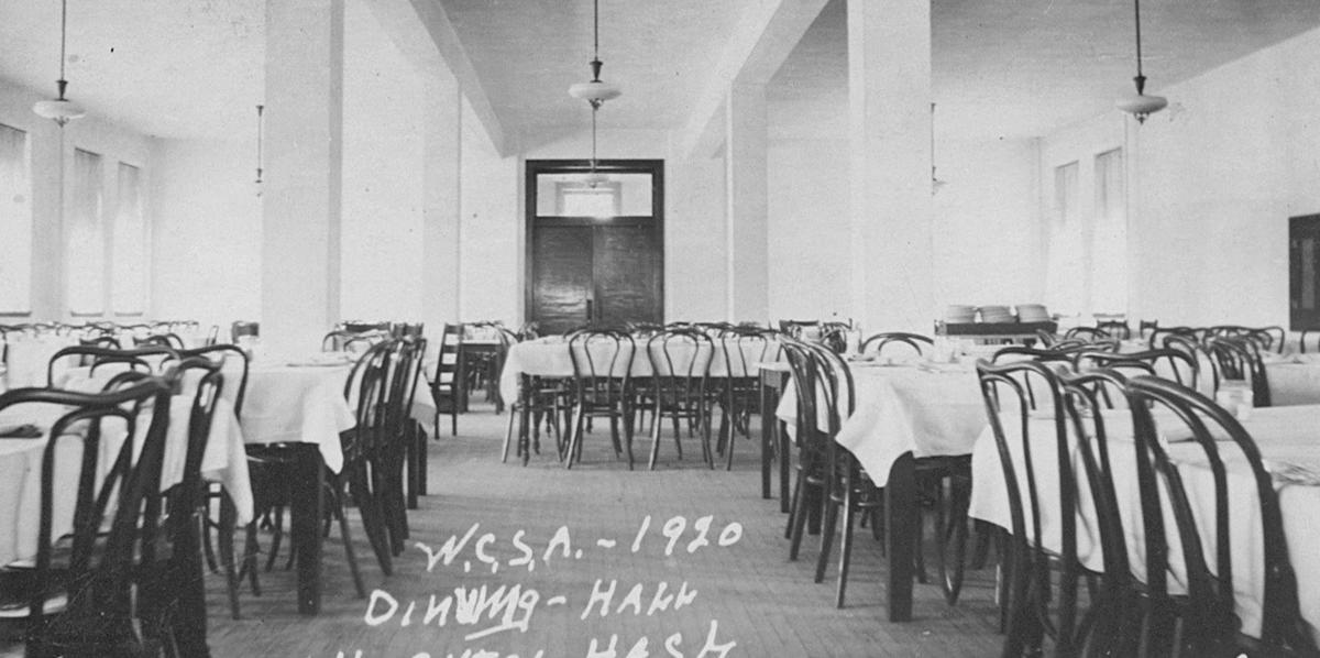 Interior of the Dining Room in the Dining Hall